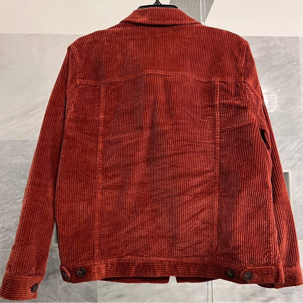 Madewell Red Corduroy Utility Jacket - Picture 6 of 11